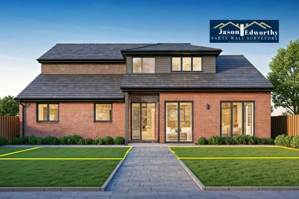 Home extension focusing on boundary line Wellingborough