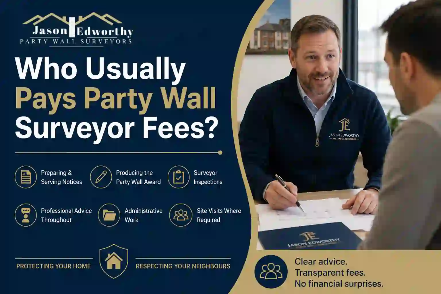 Who Usually Pays Party Wall Surveyor Fees Wellingborough?